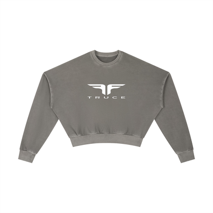 Truce Lifestyle | Sports Logo Vintage Washed Cropped (410 g/m²) Sweatshirt