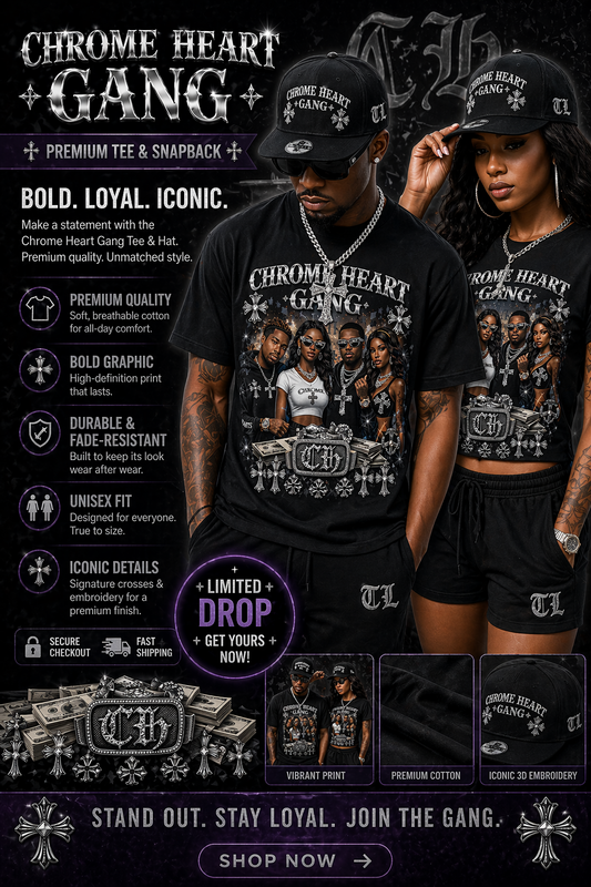 Chrome Heart Gang Tee | Chrome Heart Shorts