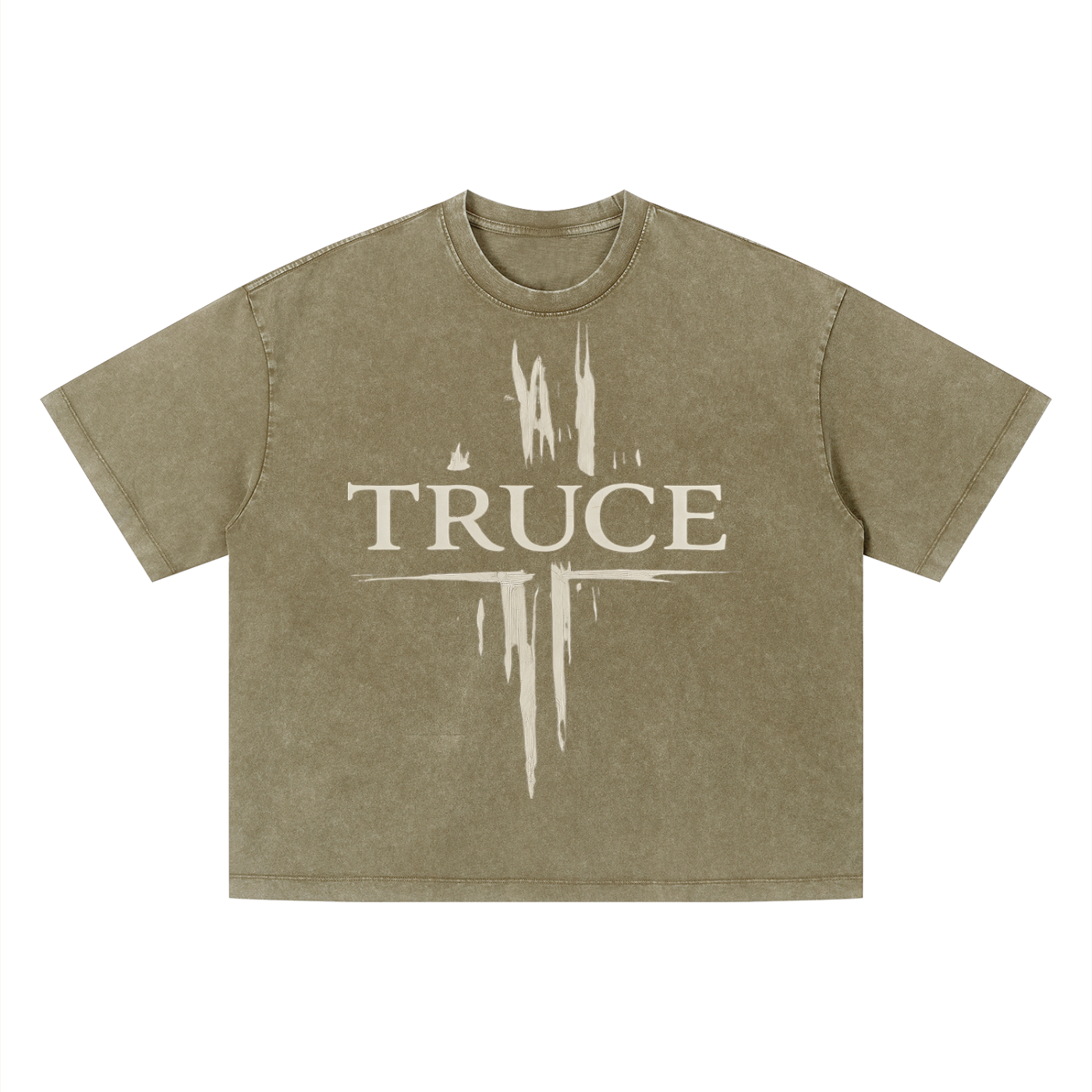 Truce Lifestyle |Unisex Vintage Wash (280 g/m²) Boxy T-Shirt