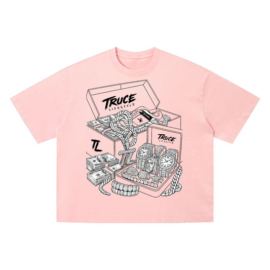 Truce Lifestyle | Living Fast Unisex (280 g/m²) Vintage Wash Boxy T-Shirt