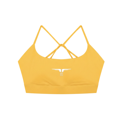 Truce Lifestyle | Logo Strappy Criss Cross Yoga Sports Bra