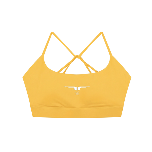 Truce Lifestyle | Logo Strappy Criss Cross Yoga Sports Bra