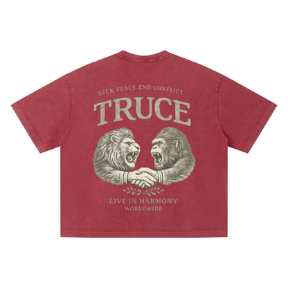 Truce Lifestyle | Unisex Vintage Wash Boxy (280 g/m²) T-Shirt