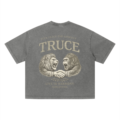 Truce Lifestyle | Unisex Vintage Wash Boxy (280 g/m²) T-Shirt