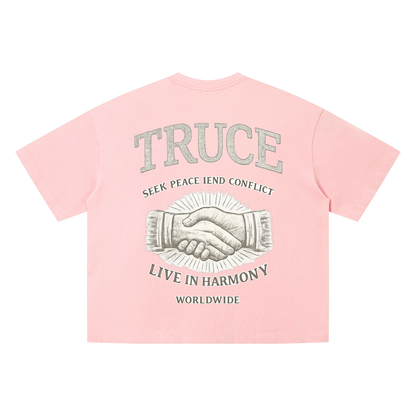 Truce Lifestyle | Unisex Vintage Wash (280 g/m²) Boxy T-Shirt