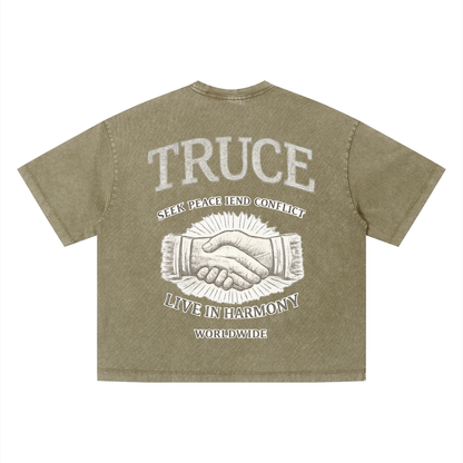 Truce Lifestyle | Unisex Vintage Wash Boxy T-Shirt