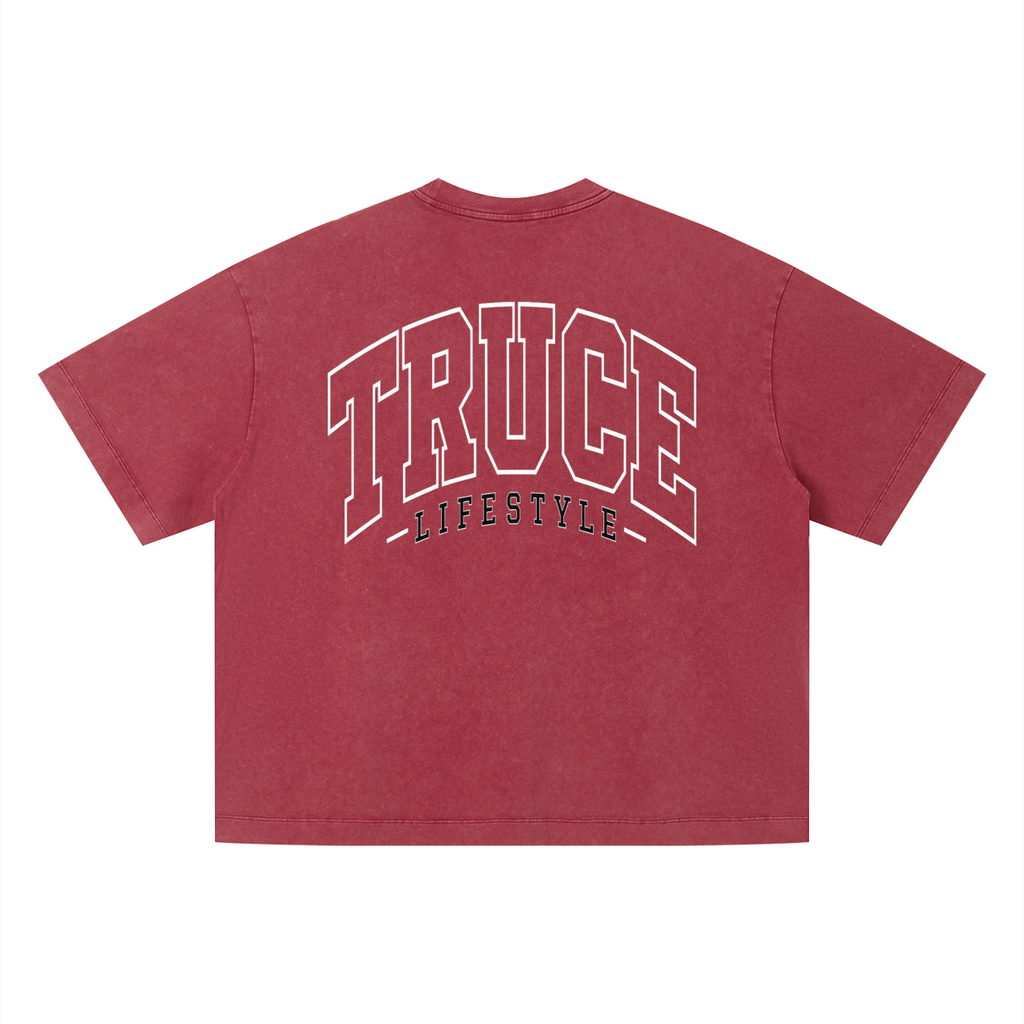 Truce Lifestyle | Living Fast Unisex (280 g/m²) Vintage Wash Boxy T-Shirt