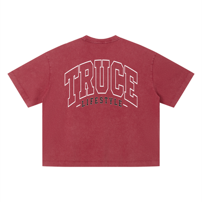 Truce Lifestyle | Living Fast Unisex (280 g/m²) Vintage Wash Boxy T-Shirt