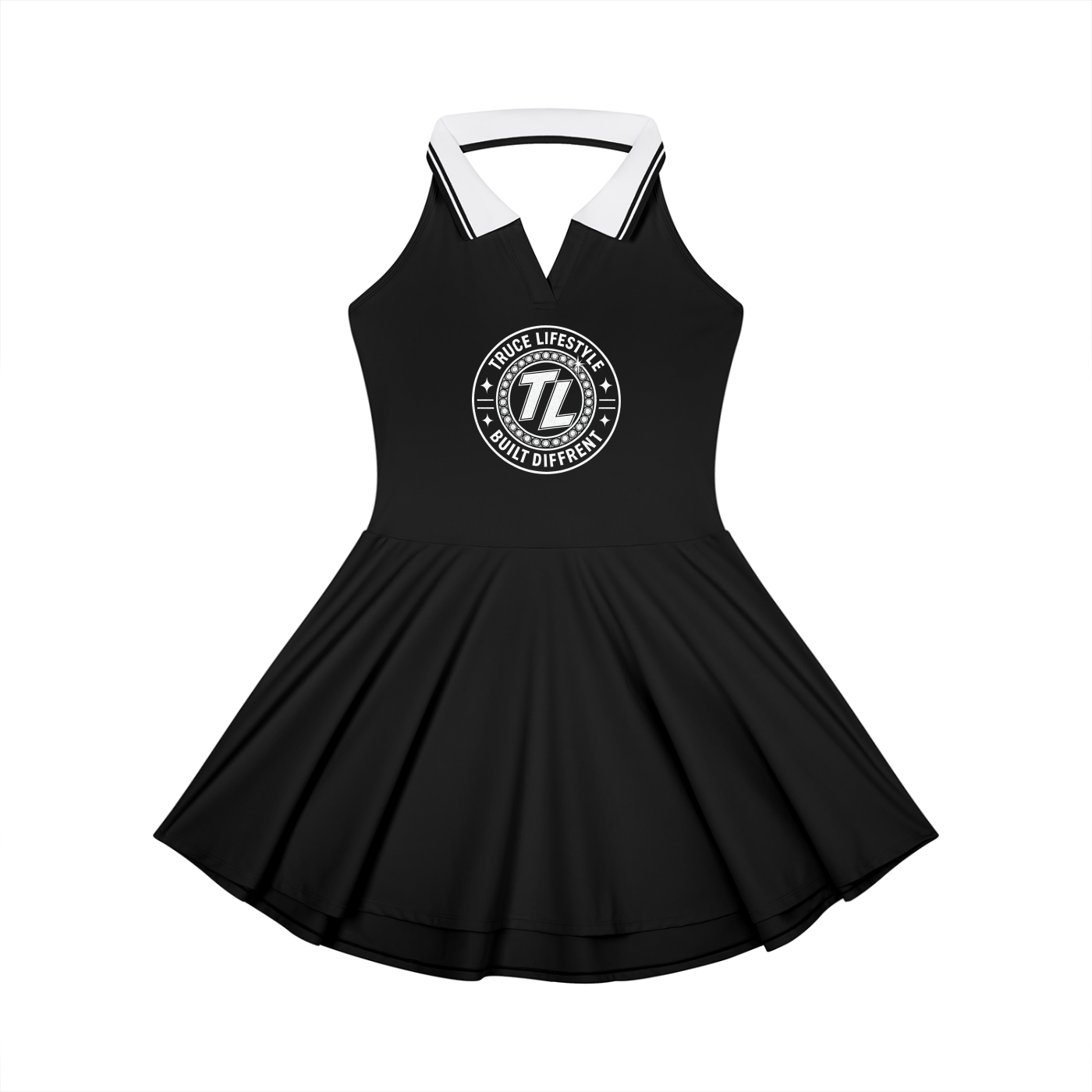 Truce Lifestyle | Women's Collared Halter A-Line (210 g/m²) Tennis Dress