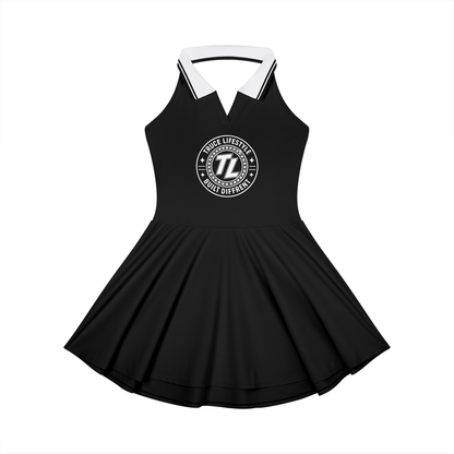 Truce Lifestyle | Women's Collared Halter A-Line (210 g/m²) Tennis Dress