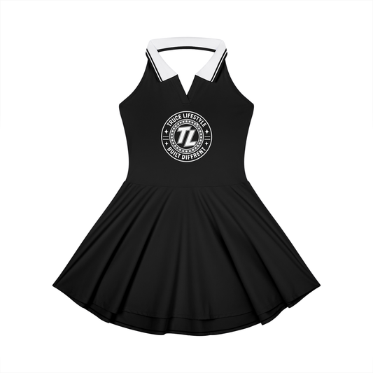 Truce Lifestyle | Women's Collared Halter A-Line (210 g/m²) Tennis Dress