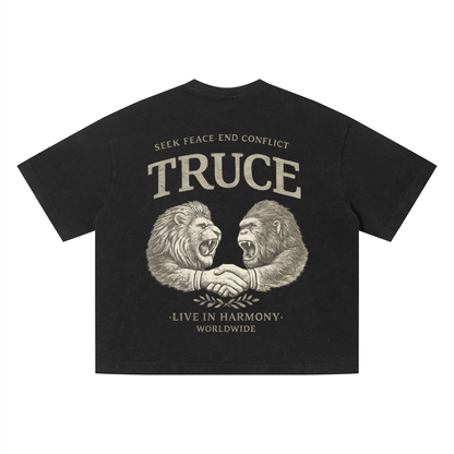 Truce Lifestyle | Unisex Vintage Wash Boxy (280 g/m²) T-Shirt