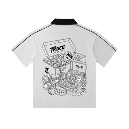 Truce Lifestyle | Contrast Collar (240 g/m²) Short-Sleeve Polo Shirt