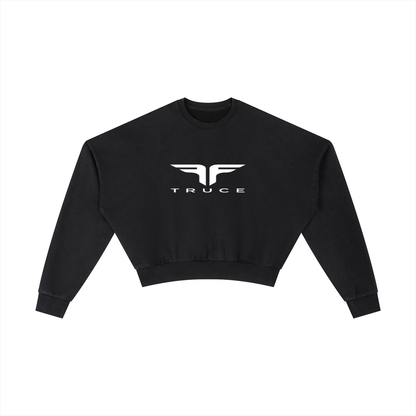 Truce Lifestyle | Sports Logo Vintage Washed Cropped (410 g/m²) Sweatshirt