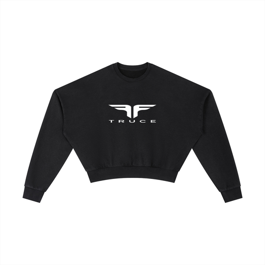 Truce Lifestyle | Sports Logo Vintage Washed Cropped (410 g/m²) Sweatshirt