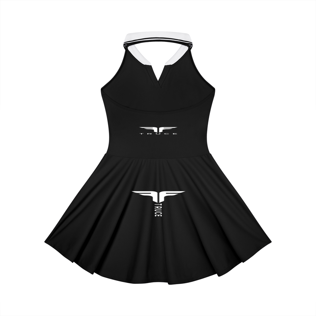Truce Lifestyle | Women's Collared Halter A-Line (210 g/m²) Tennis Dress