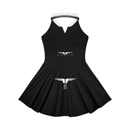 Truce Lifestyle | Women's Collared Halter A-Line (210 g/m²) Tennis Dress