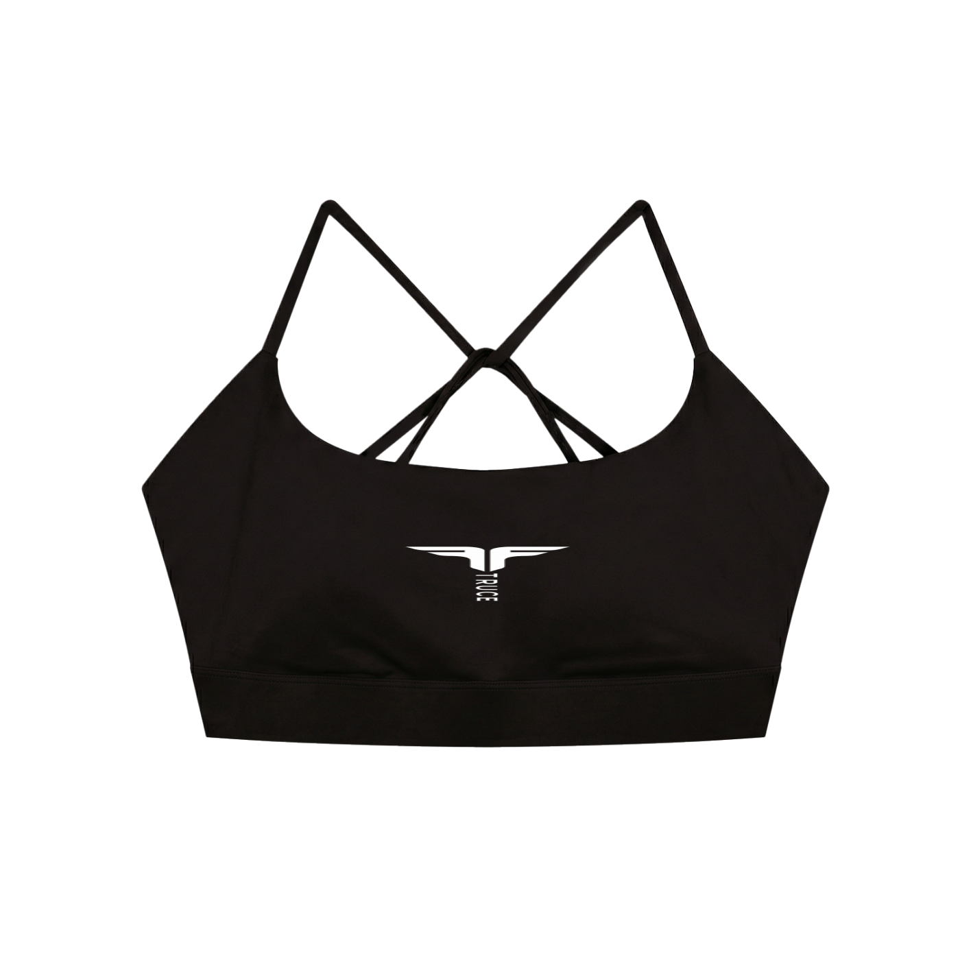 Truce Lifestyle | Logo Strappy Criss Cross Yoga Sports Bra