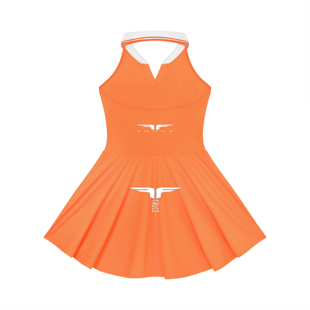Truce Lifestyle | Women's Collared Halter A-Line (210 g/m²) Tennis Dress