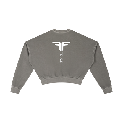 Truce Lifestyle | Sports Logo Vintage Washed Cropped (410 g/m²) Sweatshirt