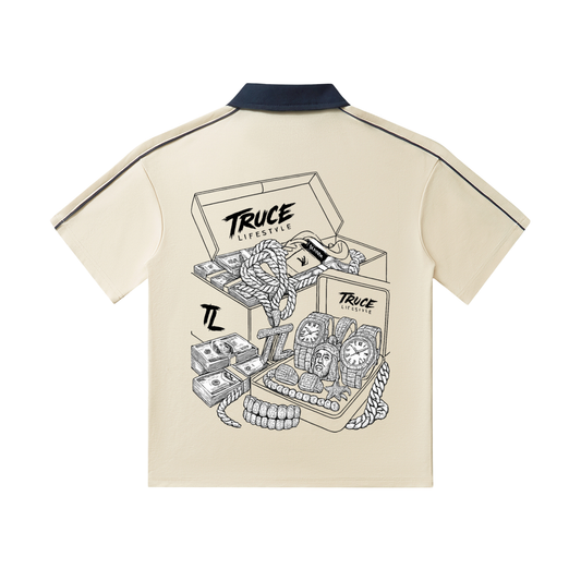 Truce Lifestyle | Contrast Collar (240 g/m²) Short-Sleeve Polo Shirt