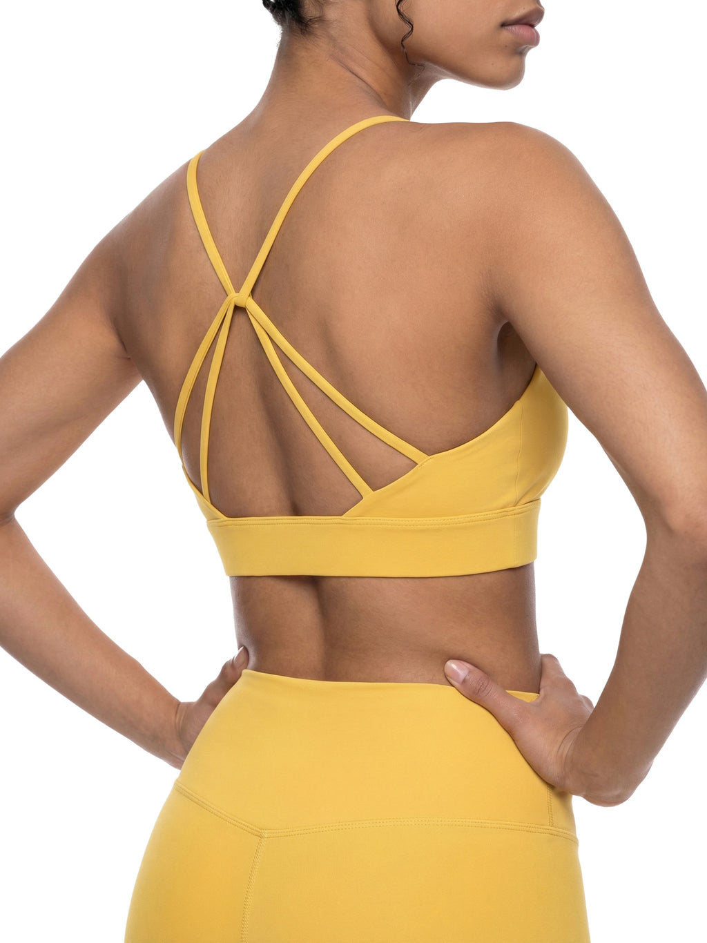 Truce Lifestyle | Logo Strappy Criss Cross Yoga Sports Bra